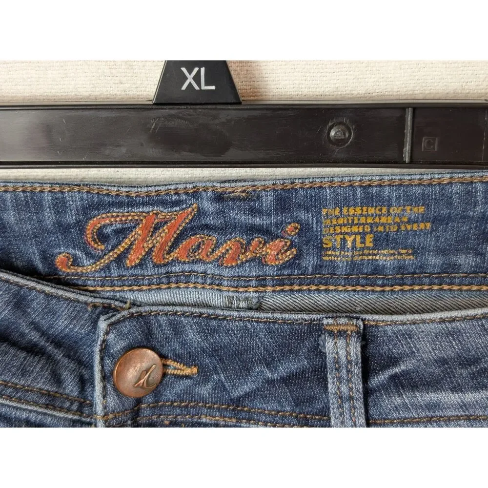 Mavi Bella Low Rise Skinny Boot Jeans Blue Women's Size 28
